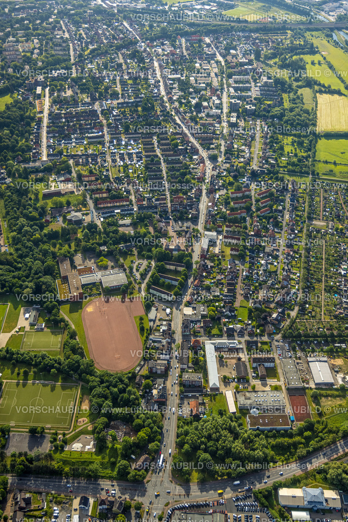 Hamm220601553 | Luftbild, Wohnsiedlung am Bockumer Weg, Galilei-Gymnasium und Sportplatz, Bockum-Hövel, Hamm, Ruhrgebiet, Nordrhein-Westfalen, Deutschland