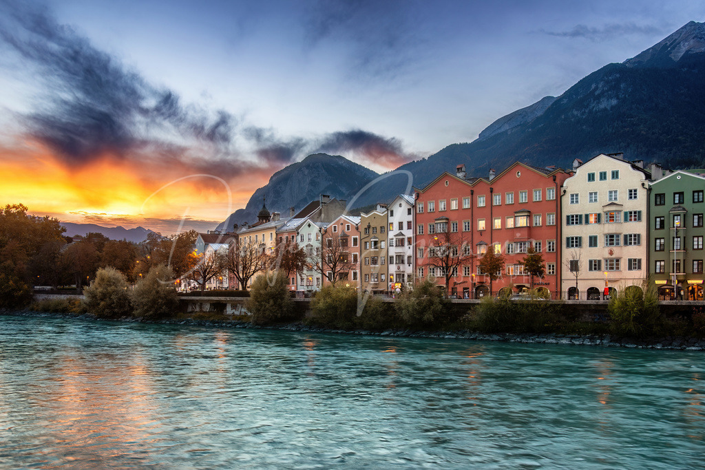 Mariahilf | Traumhafte  Abendstimmung am Inn