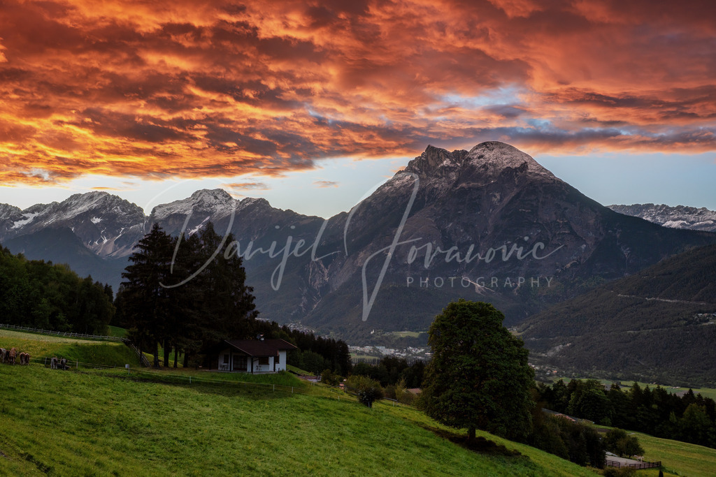 Hohe Munde | Brennender Himmel über der Hohen Munde