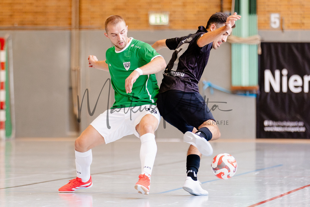 Futsal-Bundesliga, Saison 2025/2026, 4. Spieltag: SC Preußen Münster - SV Pars Neu-Isenburg | Futsal-Bundesliga, Saison 2025/2026, 4. Spieltag, SC Preußen Münster empfängt SV Pars Neu-Isenburg in der Universitäts-Sporthalle in Münster. Foto: sportfotografie.ms | Markus Paletta - Realisiert mit Pictrs.com