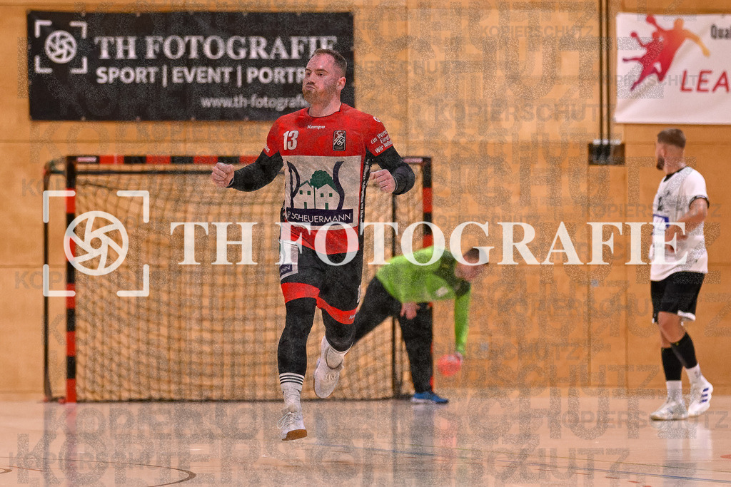 GER, SG Maulburg/Steinen - HSG Dreiland, Handball, Landesliga Suedbaden, 4. Spieltag, Saison 2024/2025, 12.10.2024 | Andre Leuchtmann (SG Maulburg/Steinen, #13)GER, SG Maulburg/Steinen - HSG Dreiland, Handball, Landesliga Suedbaden, 4. Spieltag, Saison 2024/2025, 12.10.2024Foto: TH Fotografie/Thomas Hess