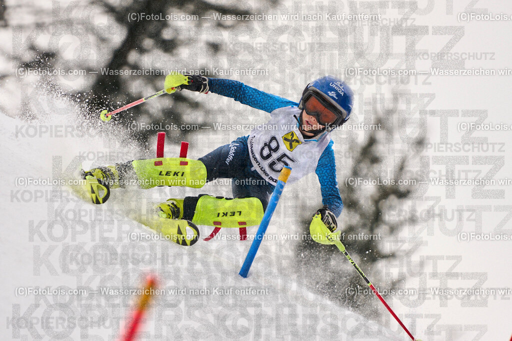 ALP3803_KinderCup-SL_STMK_Strallegg_Thanner Timo Maximilian | Raiffeisen KINDERCUP Alpin, SLALOM auf der JogllandStreif in Strallegg am So 23. Februar 2025. Veranstaller: Steirischer Skiverband (5000). Skiunion Strallegg (5197).