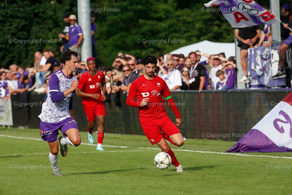 A_LUI_26072025_35 | SPORT,FUSSBALL,UNIQA OEFB CUP 1.RUNDE   26.07.2025 ASKOE OEDT-AUSTRIA SALZBURG IM BILD: BUENYAMIN KARATAS  (OEDT) UND SEBASTIAN AIGNER  (SALZBURG) FOTO:FOTOLUI
