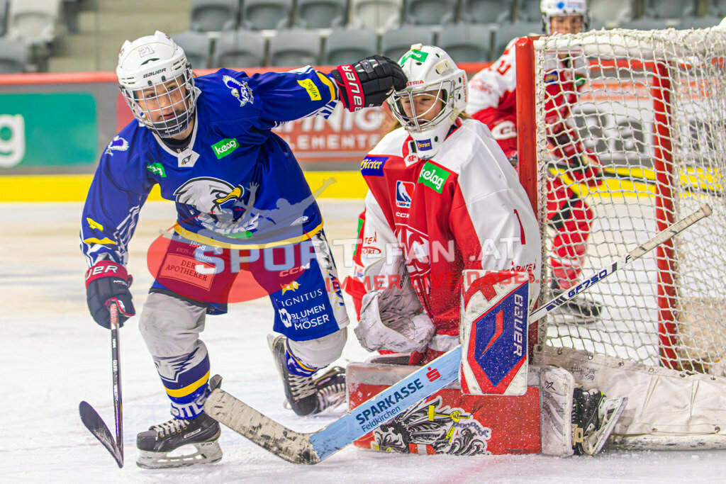 Eishockey DEBL 2023/24 | Eishockey DEBL 2023/24, KAC Frauen - Villach Lady Hawks am 27.09.2023 in Klagenfurt (Heidi Horten Arena), Austria, (Photo by Ernst Krawagner sport-fan.at) - Realisiert mit Pictrs.com