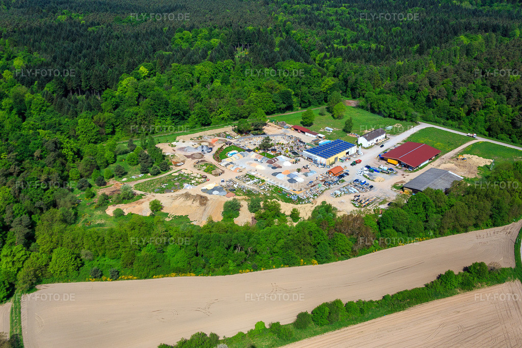 Luftbild: Palatinum Landschafts u. Gartendesign in Hagenbach im Bundesland Rheinland-Pfalz in Deutschland. Foto: IMG_078414.jpg vom 08.05.2015 durch Werner Riehm/FLY-FOTO.dePalatinum