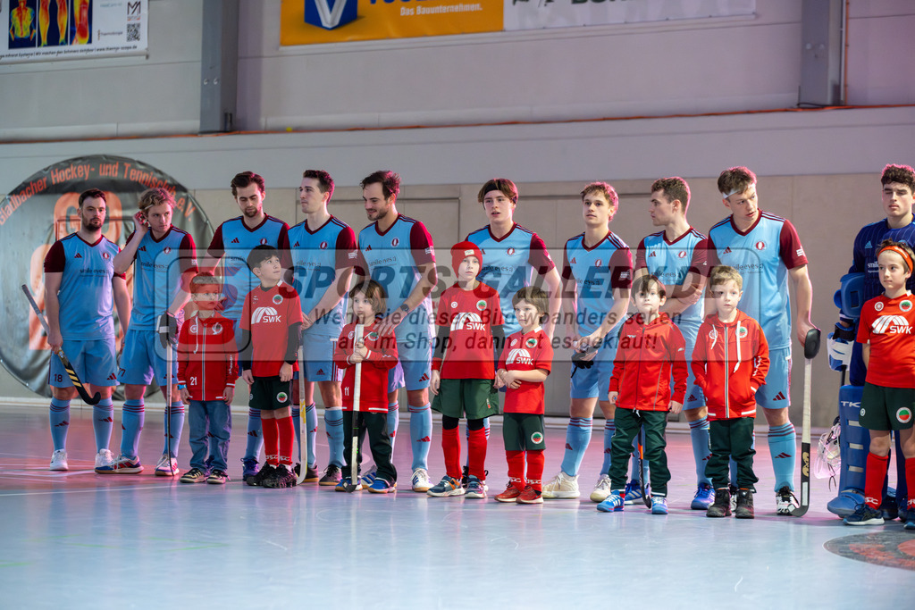 SFE_20260131_0030 | Mönchengladbach, Deutschland, 31.01.26: Hallenhockey 1. Bundesliga Herren Playoff zwischen Crefelder HTC - UHC Hamburg im GHTC Halle am 31.01.2026 in Mönchengladbach, Deutschland. (Foto von Stephan Fehrmann)Mönchengladbach, Germany, 31.01.26: Hallenhockey 1. Bundesliga Herren Playoff between Crefelder HTC - UHC Hamburg in GHTC Halle at 31.01.2026 in Mönchengladbach, Deutschland. (Foto from Stephan Fehrmann)