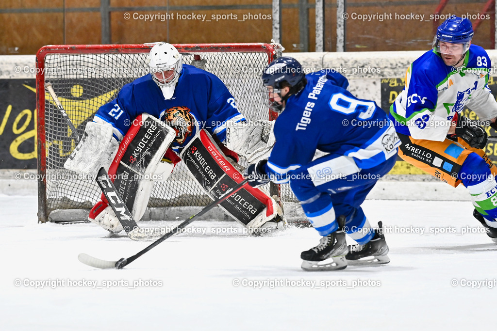 EC Tigers Paternion vs. EC Virgen 12.2.2023 | #21 Lesacher Jürgen, #9 Gratzer Julian, #83 Gasser Manuel