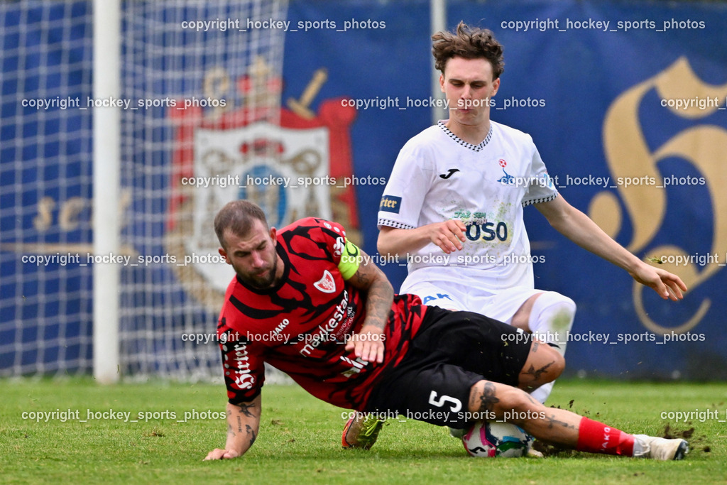 SAK vs. ATUS Ferlach | #5 Daniel Jobst ATUS Ferlach, #17 Jan Sasa Ogris-Martic SAK, SAK vs. ATUS Ferlach, SAK vs. ATUS Ferlach am 01.08.2025 in Klagenfurt (Sportpark Welzenegg), Austria, (Photo by Bernd Stefan)