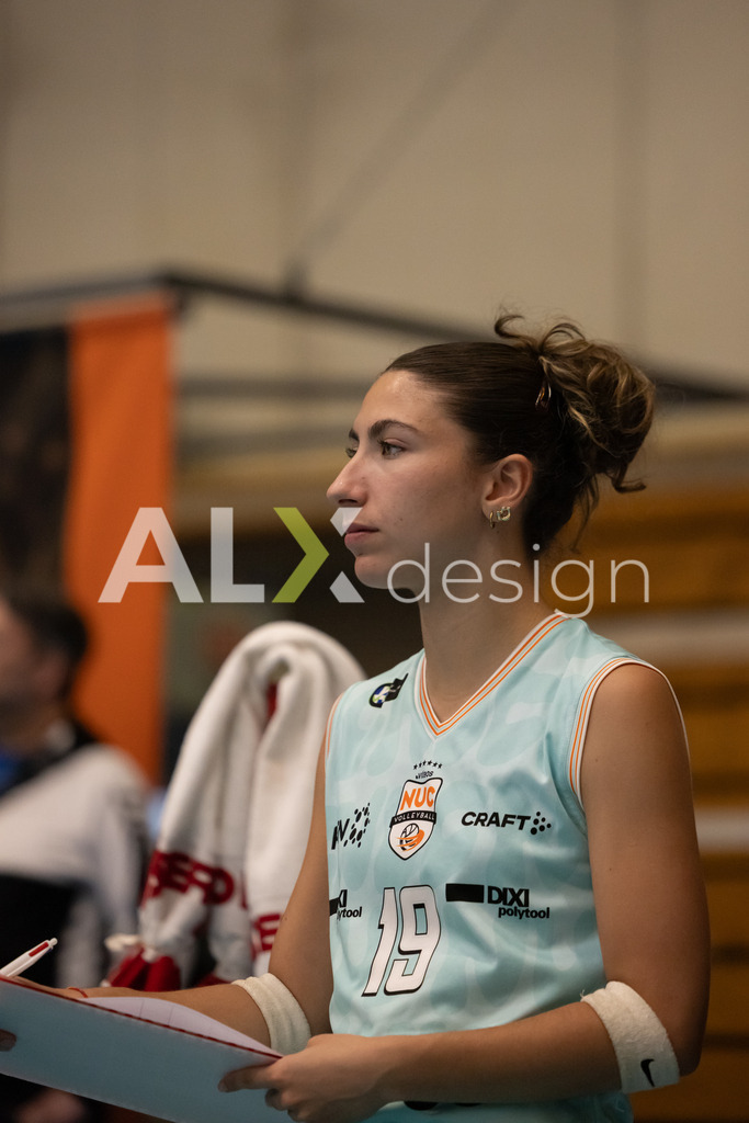 Volleyball I Frauen I Saison 2025-2026 I Volleyball NLA | Women I  Playoffs Finals 2/5 I  VC Kanti Schaffhausen - viteos NUC I  10.04.2026 | Asia Marzocchella viteos NUC - Realisiert mit Pictrs.com