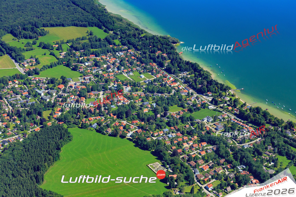 Luftbild von  Riederau - Luftaufnahme wurde 2017 von https://frankenair.de mittels Flugzeug (keine Drohne) erstellt - die Geschenkidee