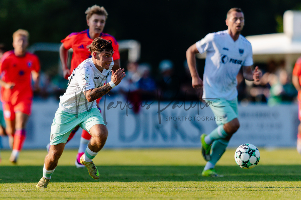 Testspiel, Saison 2026/27: SC Preußen Münster - Kickers Emden | Billerbeck, 10.07.2026: Testspiel, SC Preußen Münster gegen Kickers Emden auf der Anlage des DJK Billerbeck in Billerbeck. Foto: sportfotografie.ms | Markus Paletta - Realisiert mit Pictrs.com