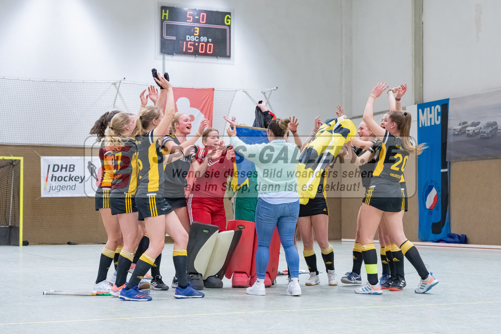 HK_20230226_105339 | Deutsche Meisterschaft WU16 Finale / Ehrungen Harvestehuder THC - 1. Hanauer THC am 26.2.2023 DSC 99, Düsseldorf ,
