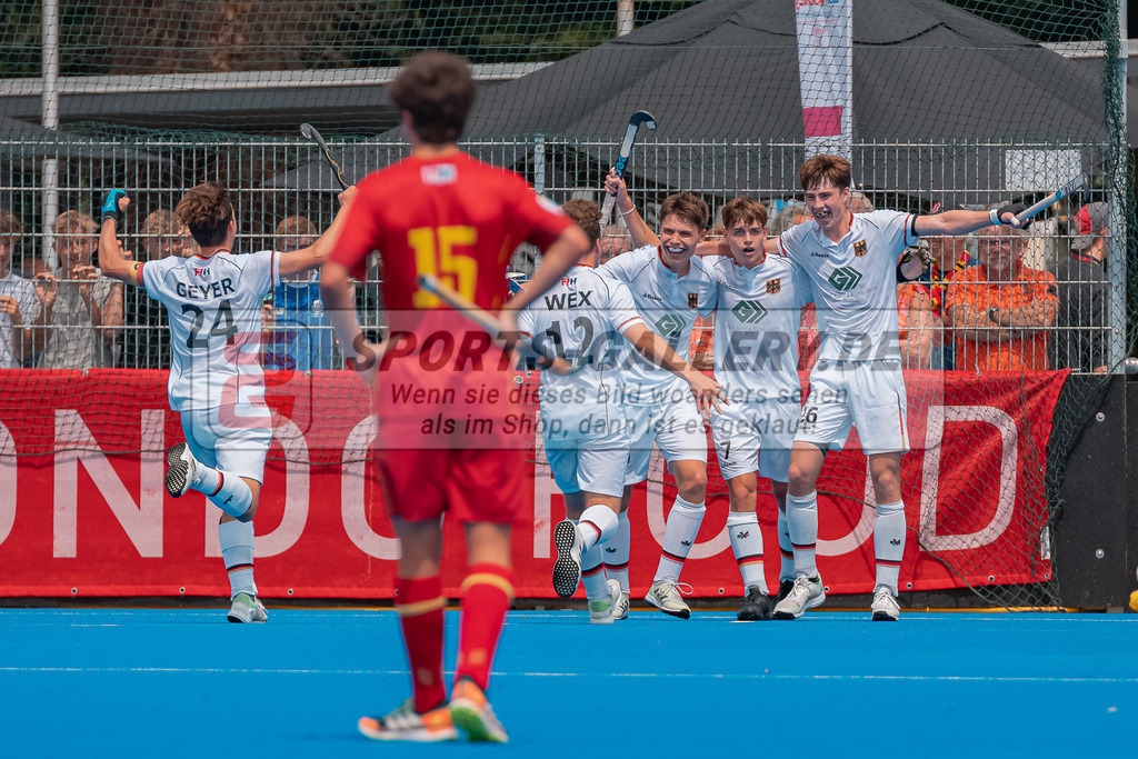 HK_20230715_102544 | Euro Hockey MU18 SF2 Spain vs Germany Championship Girls &amp; Boys am 15.7.2023 CHTC , Krefeld ,
