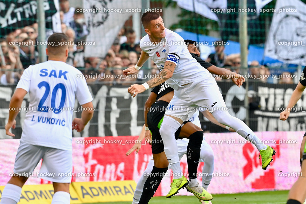 SAK vs. SK Sturm 22.7.2023 | #24 Zoran Vukovic, #20 Luka Vukovic, 