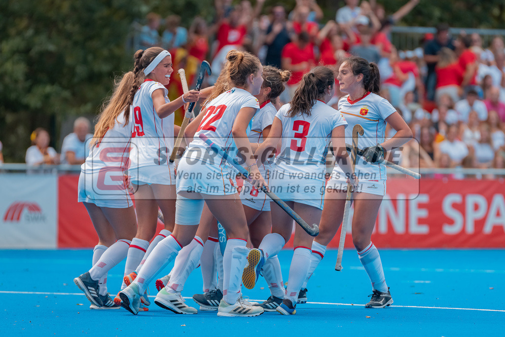 HK_20230715_102763 | Euro Hockey WU18 SF2 Spain vs Germany Championship Girls &amp; Boys am 15.7.2023 CHTC , Krefeld ,
