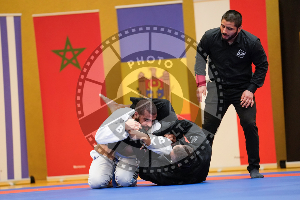 20240203PBB06020 | Fighters compete during the Brazilian Jiu-Jitsu Championship of the AJP Tour in Maintal by Frankfurt am Main, Germany, on February 2, 2024.