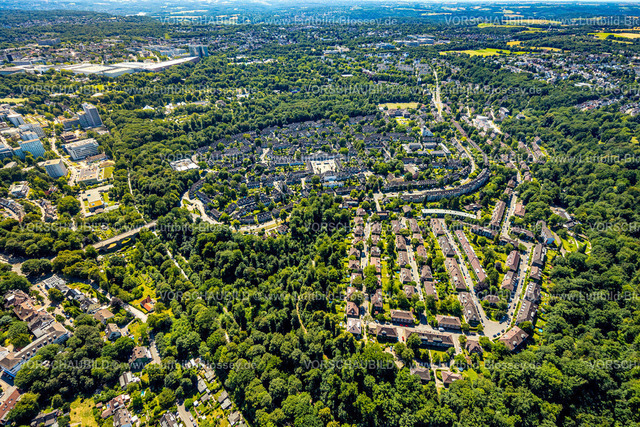 Essen230703363 | Luftbild, Historische Wohnsiedlung Margarethenhöhe, Margarethenhöhe, Essen, Ruhrgebiet, Nordrhein-Westfalen, Deutschland