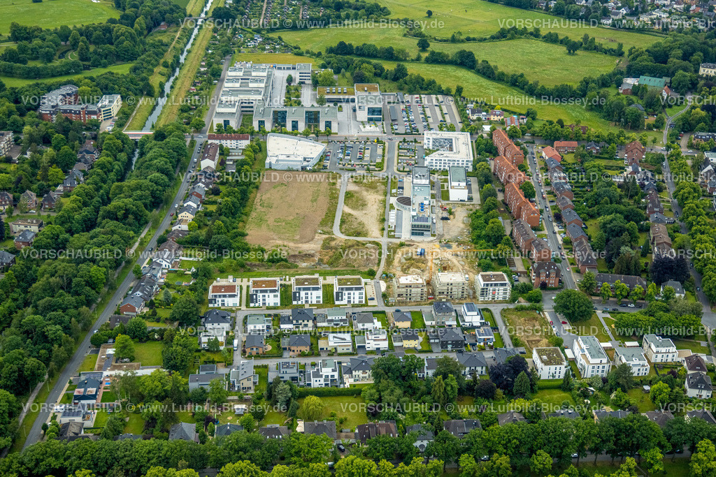 Hamm220604253 | Luftbild, Hochschule Hamm-Lippstadt, HSHL, Campus Hamm, Baustelle und Neubau WissenschaftsQuartier SCI:Q Science Quarter Hamm Paracelsuspark, Uentrop, Hamm, Ruhrgebiet, Nordrhein-Westfalen, Deutschland