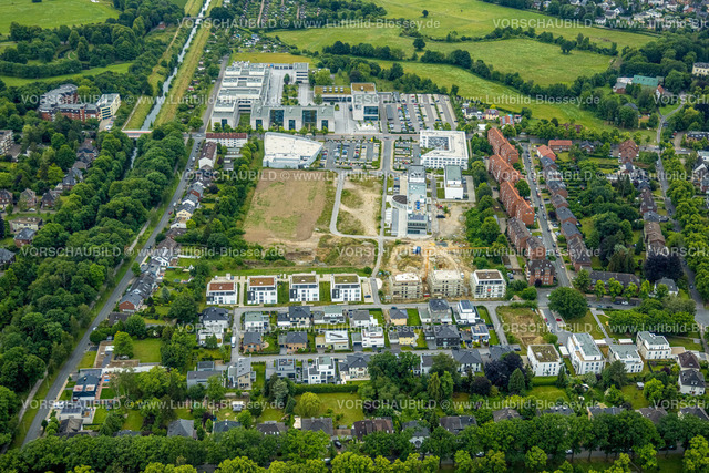 Hamm220604253 | Luftbild, Hochschule Hamm-Lippstadt, HSHL, Campus Hamm, Baustelle und Neubau WissenschaftsQuartier SCI:Q Science Quarter Hamm Paracelsuspark, Uentrop, Hamm, Ruhrgebiet, Nordrhein-Westfalen, Deutschland