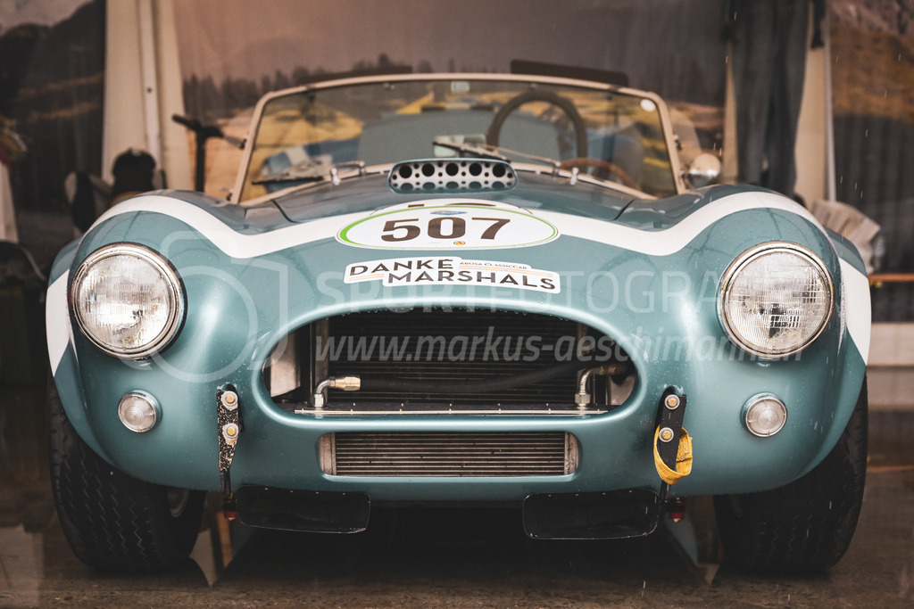 21. Arosa ClassicCar 2025 - 5. September 2025 | Der AC Cobra Shelby 289 FIA aus dem Jahre 1965 mit Startnummer 507 von Ernst Lüthi aus Rhäzüns (SUI) am Arosa ClassicCar 2025 in der Kategorie Competition..@arosaclassiccar, @arosa.official, #arosaclassiccar, #arosa, #76curves, #classiccarBild: Sportfotografie Markus Aeschimann | www.markus-aeschimann.ch - Realisiert mit Pictrs.com