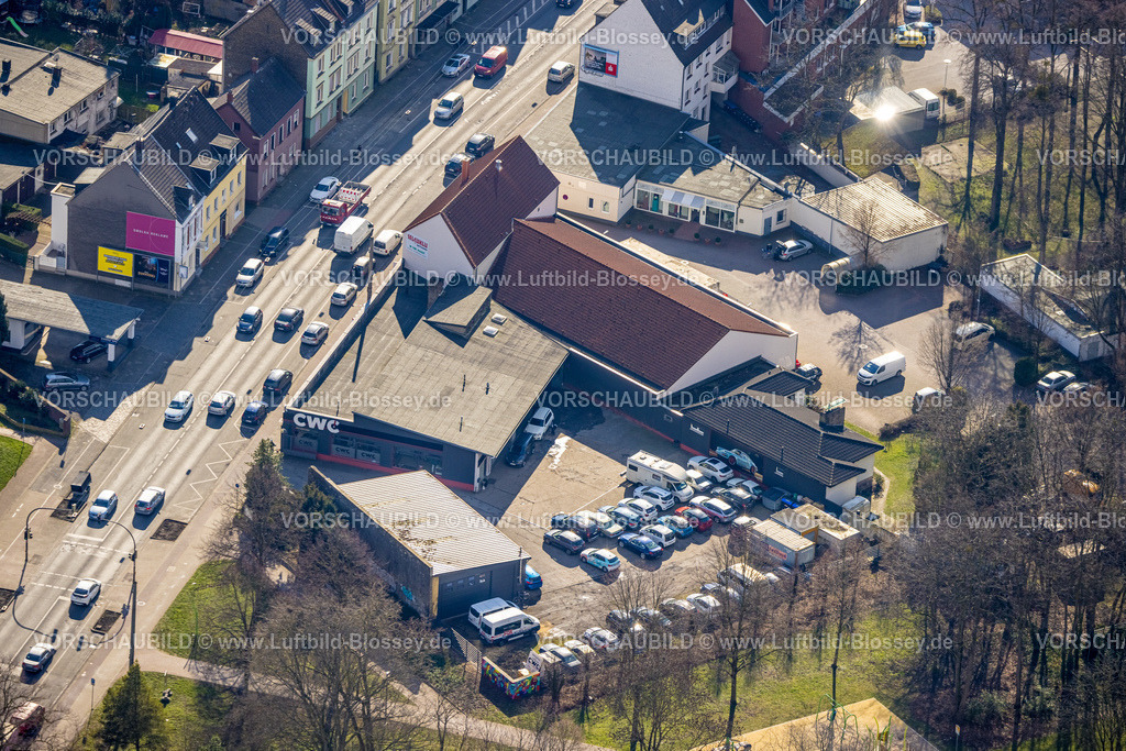Hamm230216202 | Luftbild, CWC GmbH Aufbereitung und Lackierung, Yeni Market Lebensmittelhändler, Mitte, Hamm, Ruhrgebiet, Nordrhein-Westfalen, Deutschland