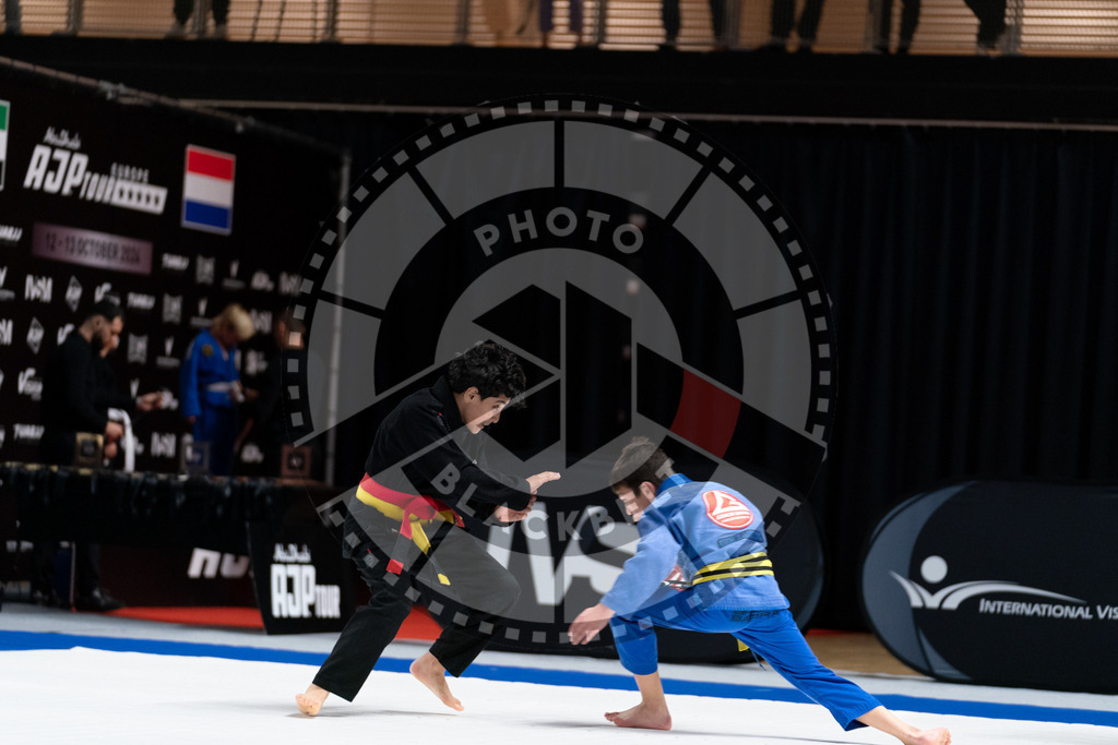 20241012PBB0565 | Athletes compete during the AJP Tour Europe Continental Jiu-Jitsu Youth Championship on October 12, 2024, in Almere near Amsterdam, Netherlands. © Chiara Dazi / photoblackbelt