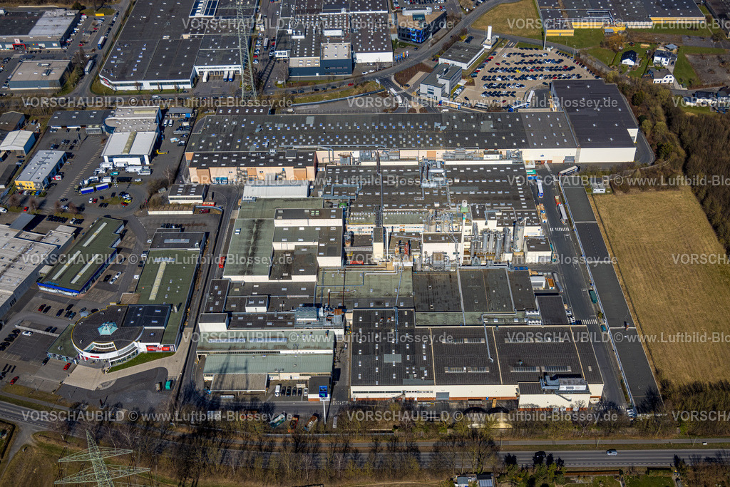 Arnsberg250305526 | Luftbild, Gewerbegebiet Westring an der Autobahn A46, Bruchhausen, Arnsberg, Sauerland, Nordrhein-Westfalen, Deutschland