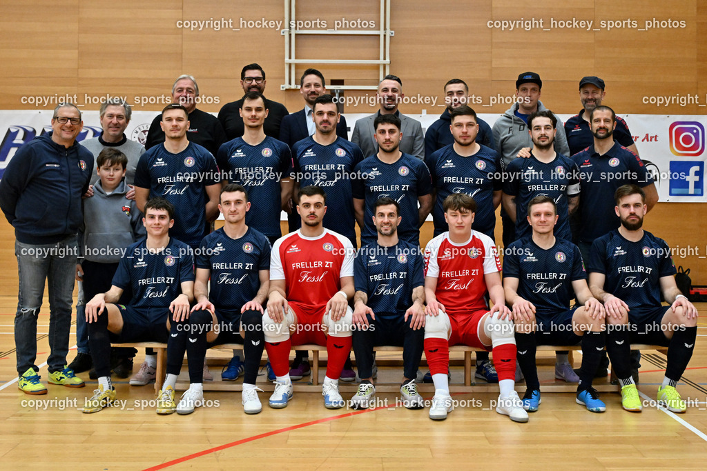 LPSV-Kärnten vs. FUTSAL versli.at Klagenfurt | Mannschaftsfoto LPSV Kärnten, LPSV-Kärnten vs. FUTSAL versli.at Klagenfurt, LPSV-Kärnten vs. FUTSAL versli.at Klagenfurt am 01.02.2026 in Villach (Ballspielhalle St. Martin), Austria, (Photo by Bernd Stefan)