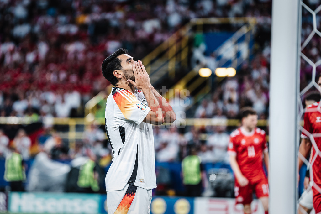 Fußball | Herren | UEFA-Fußball-Europameisterschaft 2024 | Achtelfinale | Deutschland vs. Dänemark | 29.06.2024 | Ilkay Gündogan (#21, Deutschland) ärgert sich