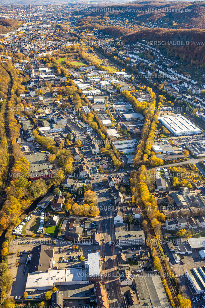 Hagen251103768 | Luftbild, Gewerbegebiet An der Kohlenbahn, Bahnlinie und  Haspe-West, Hagen, Ruhrgebiet, Nordrhein-Westfalen, Deutschland