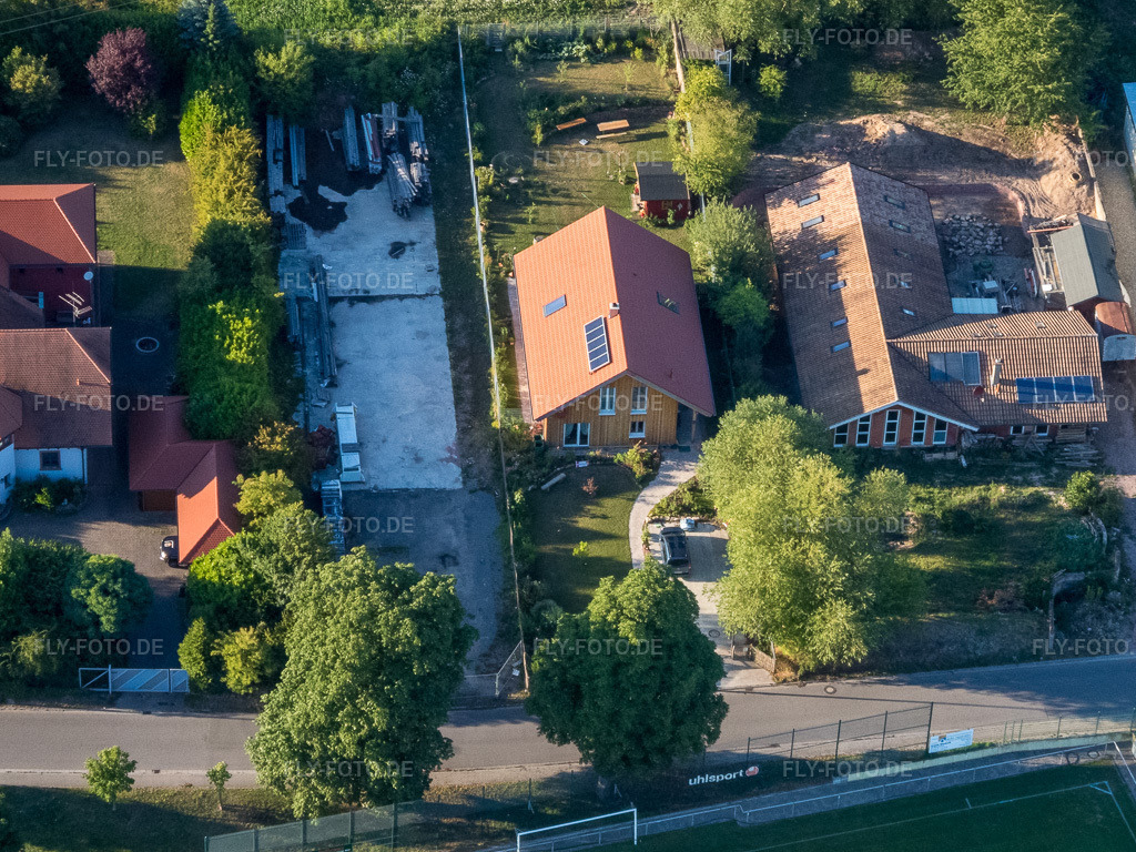 Luftbild: Industriestr im Ortsteil Billigheim in Billigheim-Ingenheim im Bundesland Rheinland-Pfalz in Deutschland. Foto: P7130167.jpg vom 13.07.2017 durch Werner Riehm/FLY-FOTO.de