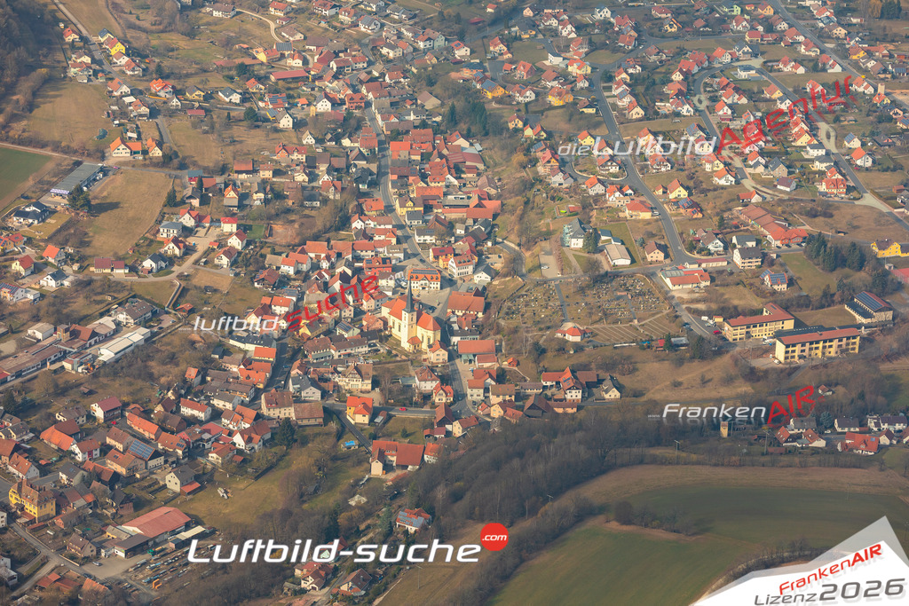 Das Luftbild der Stadt Burkardroth wurde 2019 vom Flugzeug heraus erstellt (keine Drohne) Aufnahmehöhe ca.400 Meter- hohe Auflösung- beste Druck-Qualität garantiert!