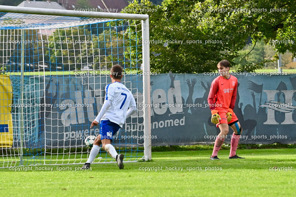 SK Treibach Juniors vs. SC Reichenau 17.9.2022 | #7 Samuel Mario Lauhard, Tor SK Treibach Juniors, #1 Samuel Friedrich Marktl