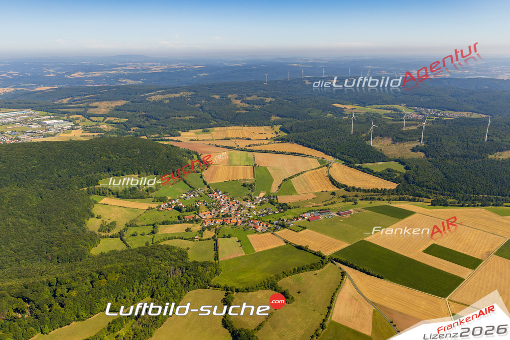 Lautenhausen Friedewald Bild- Das Luftbild wurde 2025 vom UL-Flugzeug heraus erstellt ( keine Drohne bzw. Drohnenaufnahme ) - Hochauflösende Luftaufnahme -Nicht vergleichbar mit Google Maps oder Satelittenbilder- Die Geschenkidee !Mit Lizenz und Bildrechte bestellbar - CC