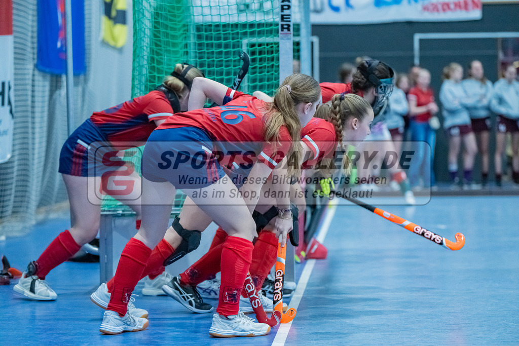 HK_20240303_109121 | Spiel um Platz 3 Deutsche Meisterschaft WU16 am 3.3.2024 Halle DHC, Düsseldorf ,