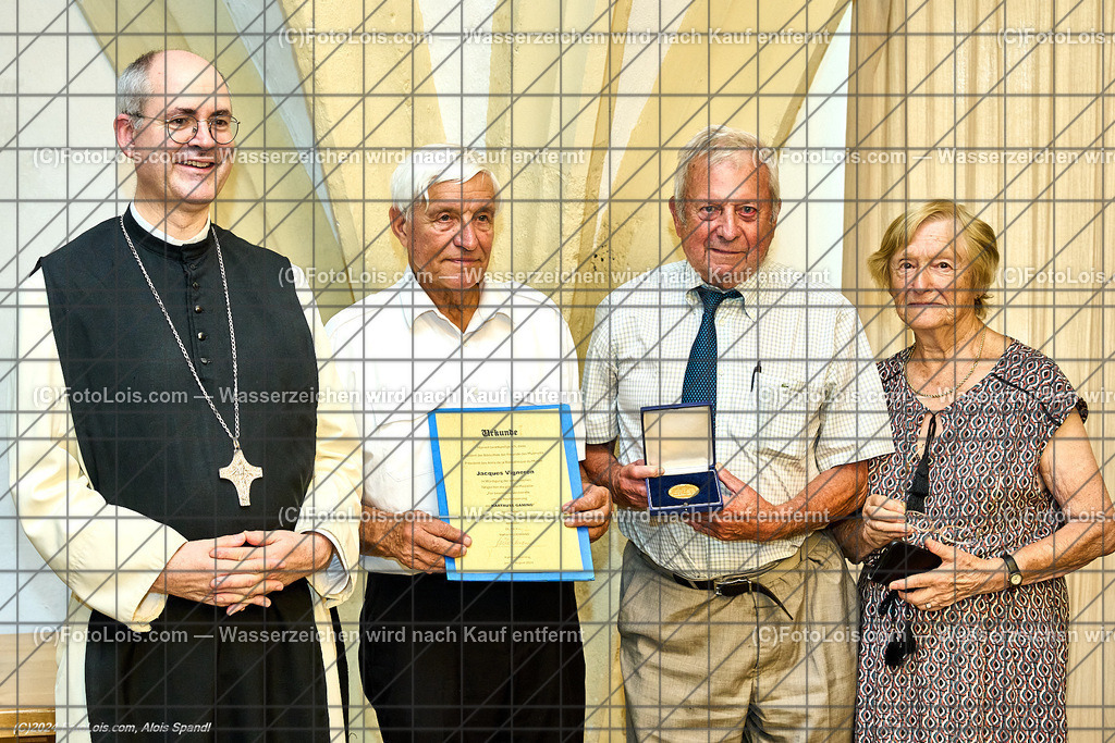 ALP8136_Kartause Gaming_Jubilaeum-Ehrung_Vigneron Jacques | (C)FotoLois.com, Alois Spandl. Ehrung Buchautor Jacques Vigneron aus Ferret, Feier 700 Jahre Hochzeit von Albrecht II mit Johanna von Pfirt, Fr 16. August 2024.