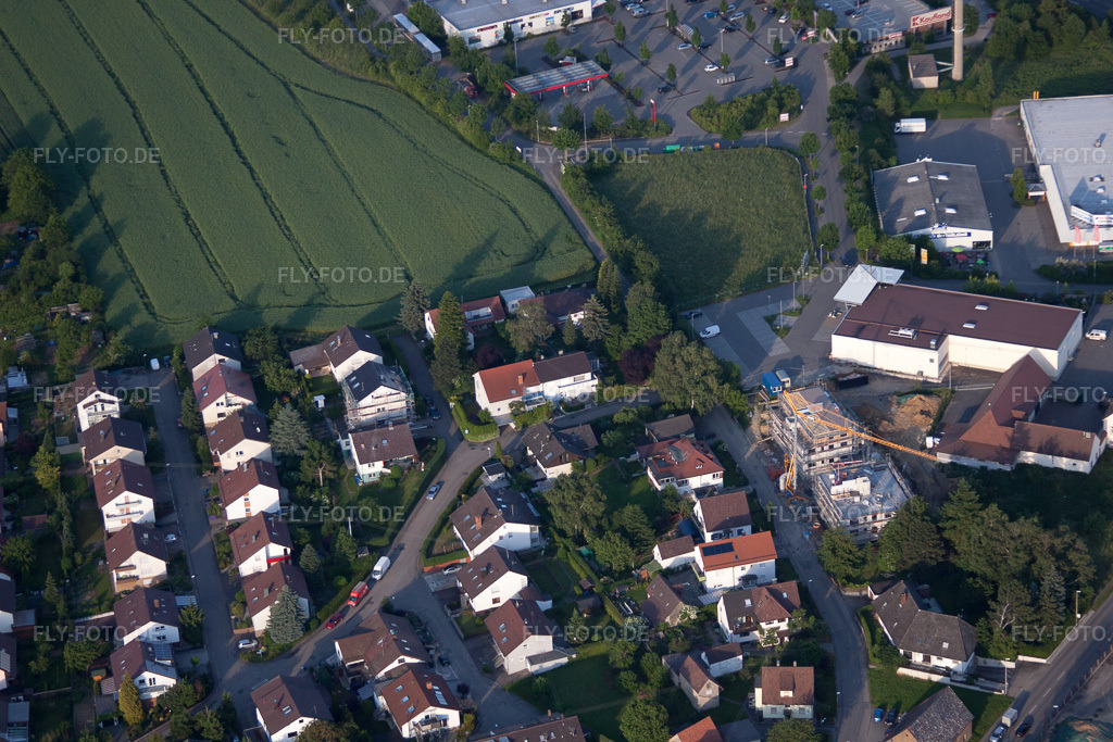 Luftbild: Am Eichholz im Ortsteil Diedelsheim in Bretten im Bundesland Baden-Württemberg in Deutschland. Foto: IMG_57805.jpg vom 14.06.2013 durch Werner Riehm/FLY-FOTO.de
