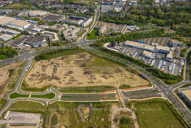 Essen240400503 | Luftbild, Baugebiet Neubau Stadtquartier Essen 51, ehem. Zeche Vereinigte Helene-Amalie, Neubau Nordtangente, Entsorgungsbetriebe Essen GmbH, Altenessen, Essen, Ruhrgebiet, Nordrhein-Westfalen, Deutschland