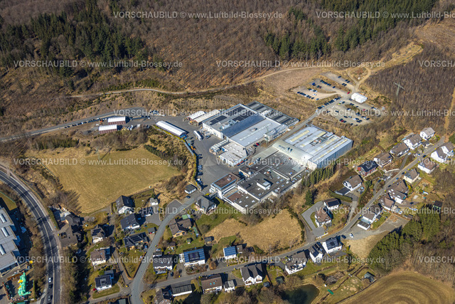 Olpe250307763Dahl-Friedrichsthal | Luftbild, Gewerbegebiet Im Grüntal, OHM UND HÄNER METALLWERK GmbH - Werk I, Dahl, Olpe, Sauerland, Nordrhein-Westfalen, Deutschland