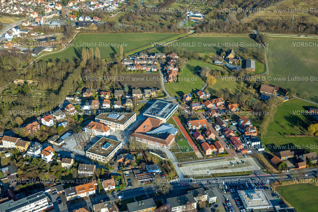 Hamm260203211 | Luftbild, Falkschule / Arnold-Freymuth-Gesamtschule, Stadtbezirk Herringen, Hamm, Ruhrgebiet, Nordrhein-Westfalen, Deutschland