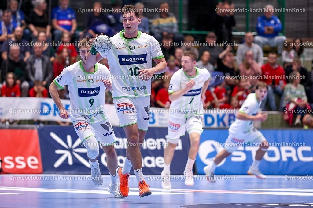 BHC09102501040 | 09.10.2025, Handball, HBL, Bergischer HC - HSG Wetzlar, Unihalle Wuppertal: Josip Simic (HSG Wetzlar #10) 