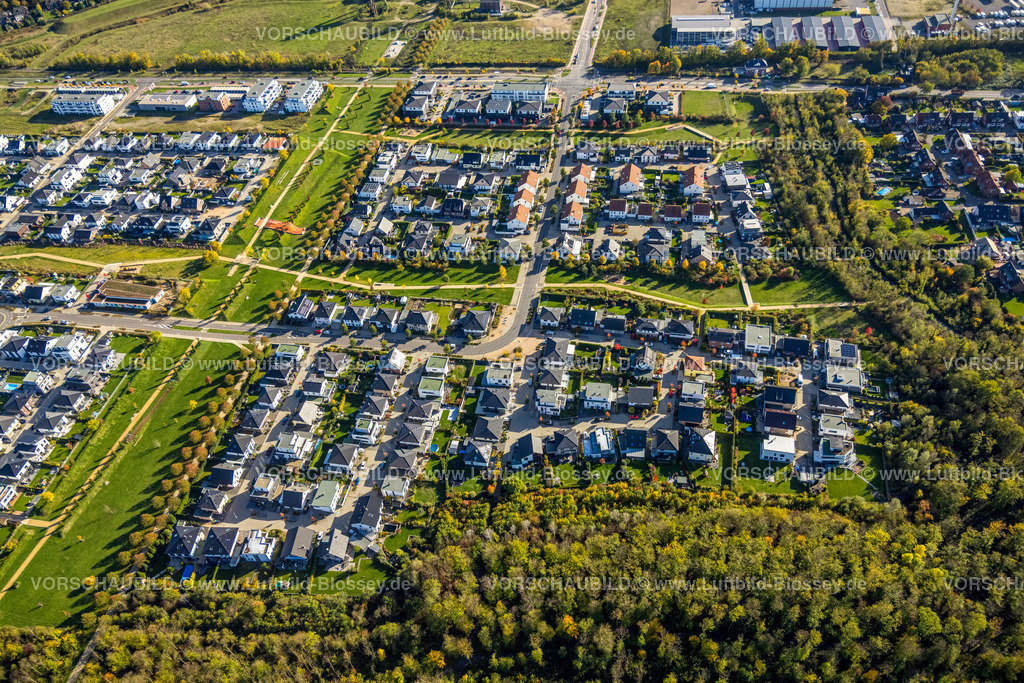 Neukirchen-Vluyn221004824 | Luftbild, Wohnquartier Niederberg, Neubaugebiet Dicksche Heide, Neukirchen, Neukirchen-Vluyn, Ruhrgebiet, Niederrhein, Nordrhein-Westfalen, Deutschland