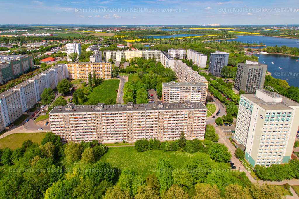 Magdeburg MWG Schrotebogen Neustädter See Hochhaus-3669 | Die Magdeburger Platte® - das sind die schönsten Luftbilder von Magdeburg & Sachsen-Anhalt auf Acryl, Leinwand oder zum Download. Das ist Luftbildfotografie & Luftbildaufnahmen mit Drohne & Flugzeug.  - Realisiert mit Pictrs.com
