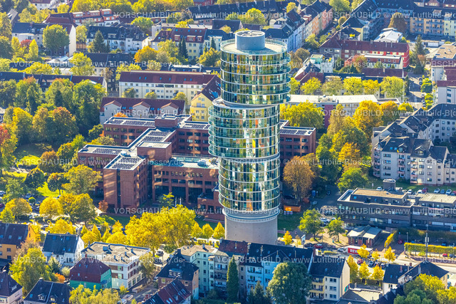 Bochum221000205 | Luftbild, Exzenterhaus, Bürohochhaus, Südinnenstadt, Bochum, Ruhrgebiet, Nordrhein-Westfalen, Deutschland