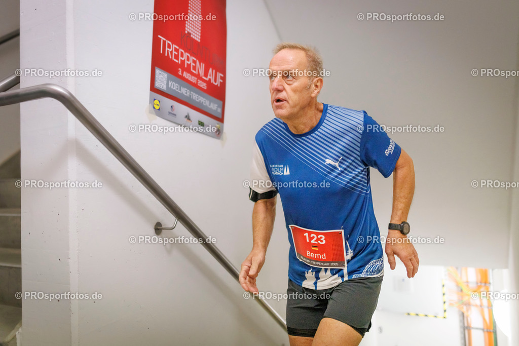 KölnTurm Treppenlauf; Köln, 03.08.2025 | Impressionen vom KölnTurm Treppenlauf am 03.08.2025 in Köln (Nordrhein-Westfalen). 