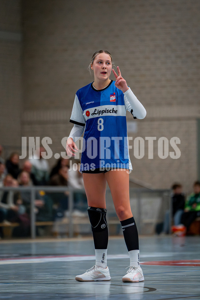 Handball I Frauen I Saison 2025-2026 I 3. Liga Staffel Nord I 10. Spieltag I SC SFN Vechta - HSG Blomberg-Lippe II I 0378 | Leni Ringelkamp (8, HSG Blomberg-Lippe II) - Realisiert mit Pictrs.com