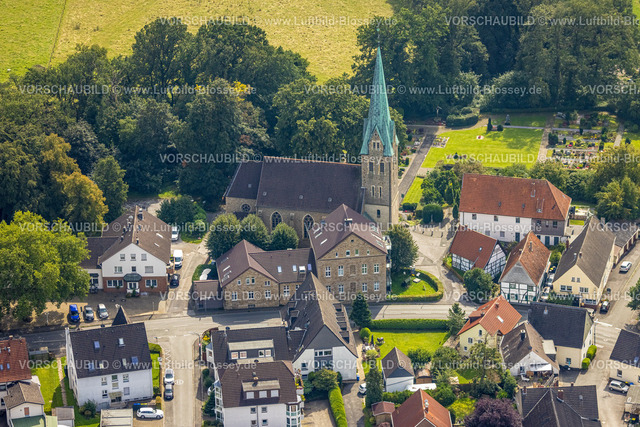 Holzwickede230901411 | Luftbild, Kath. Kirche St. Stephanus, Opherdicke, Holzwickede, Ruhrgebiet, Nordrhein-Westfalen, Deutschland