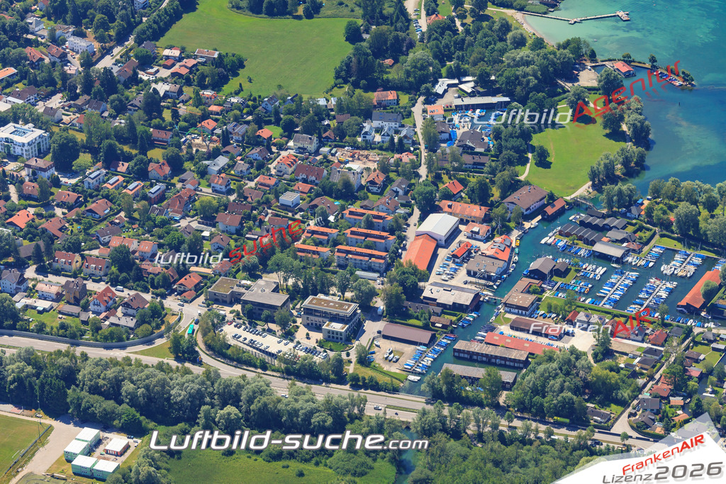 Luftbild von Percha Starnberg - Luftaufnahme wurde 2017 von https://frankenair.de mittels Flugzeug (keine Drohne) erstellt - die Geschenkidee
