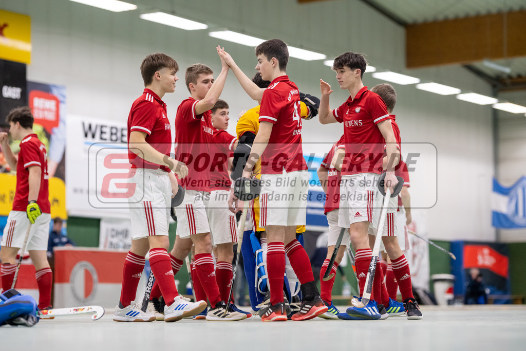 SFE_20230305_0015 | Deutsche Meisterschaft Männliche U16 Halle 2023 am 05.03.2023 in Köln (KTHC Stadion Rot-Weiss Köln Tennis and Hockey Club), Photo: Stephan Fehrmann 2022 (Sports-Gallery)