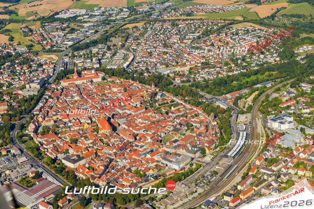 Luftaufnahme der Stadt Amberg - Die Luftaufnahme wurde 2025 vom UL-Flugzeug heraus erstellt ( keine Drohne ) - Hochauflösende Luftaufnahme - für professionelle Ausdrucke geeignet. Die Geschenkidee !Mit Lizenz und Bildrechte bestellbar
